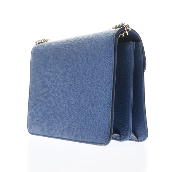 Gucci Interlocking Chain Shoulder Bag Blue - Picture 2 of 12